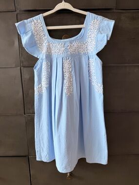 Kids Embroidered Light Blue Dress size 6
